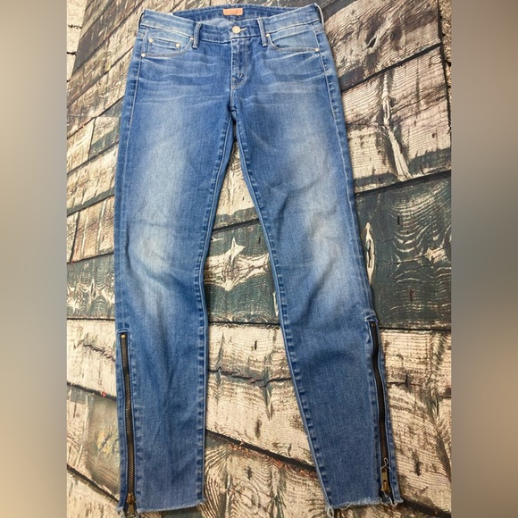 🍄 Mother Looker Zip Fray Wash Home Sweet Home Jeans - Picture 15 of 15